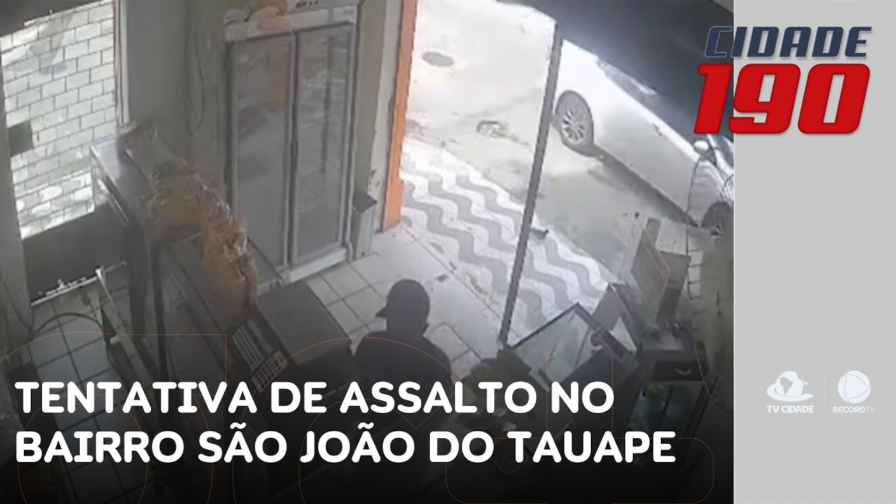 Bandido se passa por cliente, compra pão, anuncia assalto e atendente reage | Cidade 190