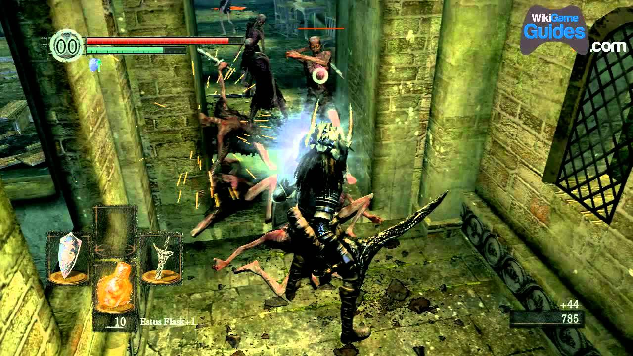 Dark Souls Walkthrough - Undead Parish: Getting to the Bell Gargoyle Boss, Rescuing Lautrec (Part 017)