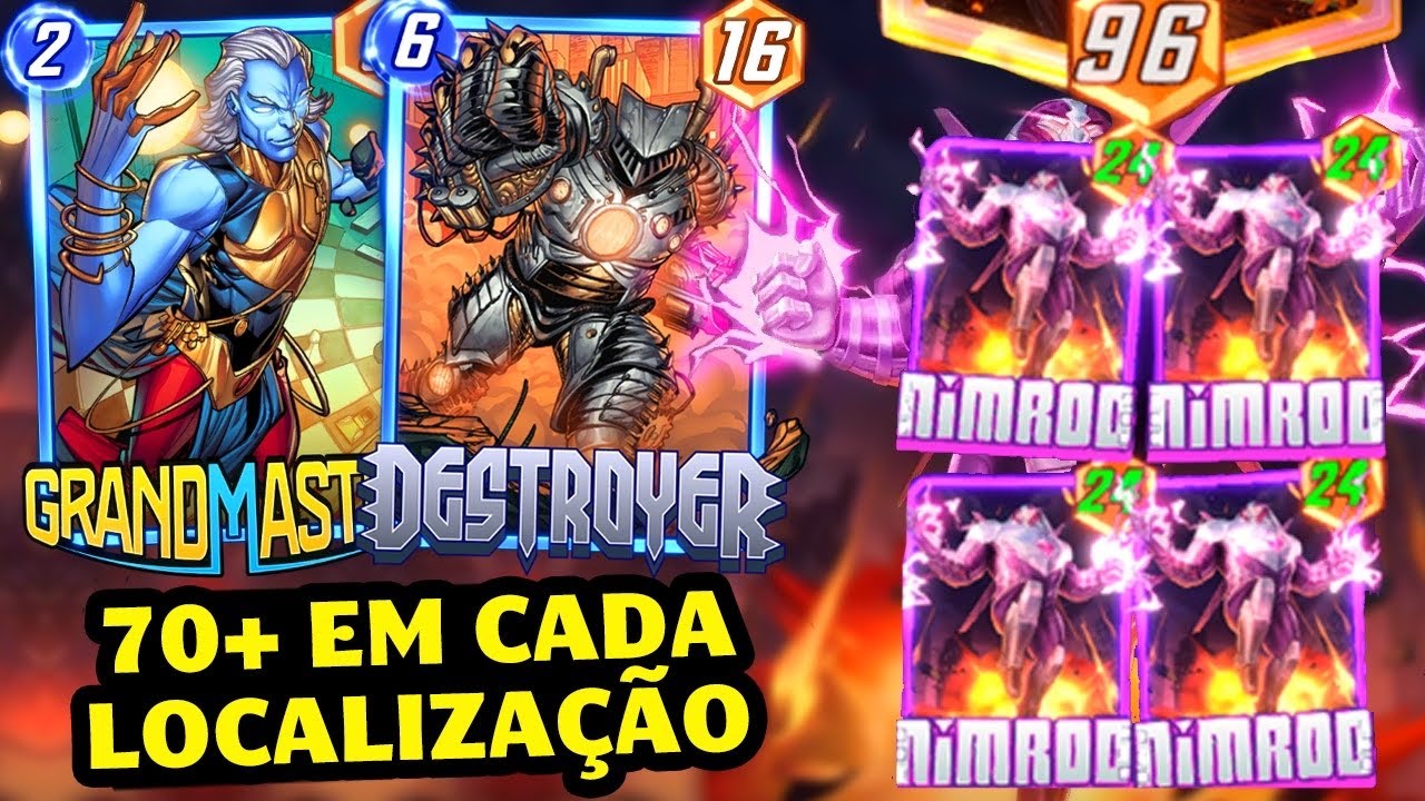 GRAND MASTER ELEVOU O NÍVEL DE COMBO DO NIMROD DESTRUIÇÃO! FICOU SUPREMO |Marvel Snap|