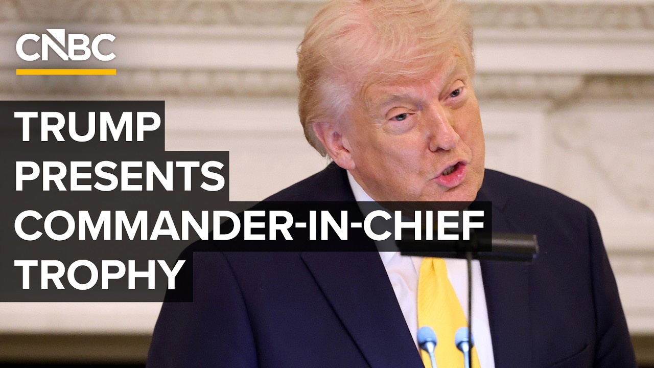 LIVE: President Trump presents Commander-in-Chief's trophy  — 3/20/2026