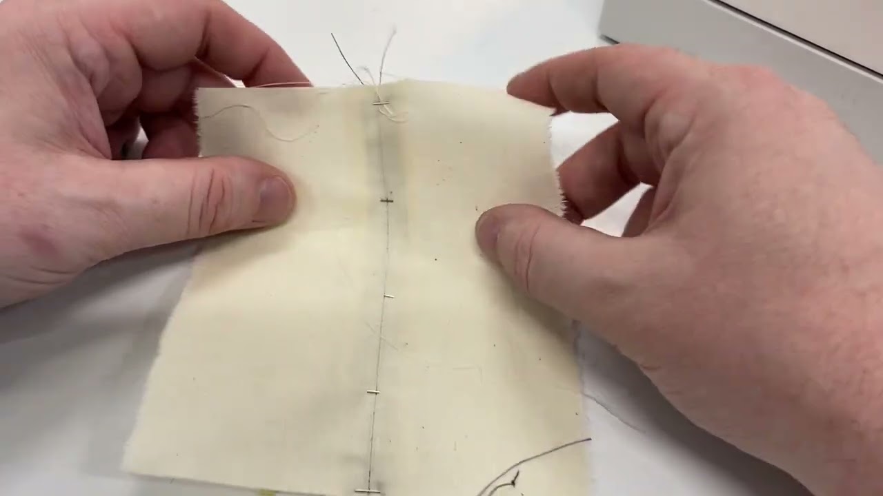 Sewing a taped seam