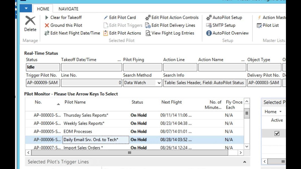 AutoPilot for Dynamics NAV
