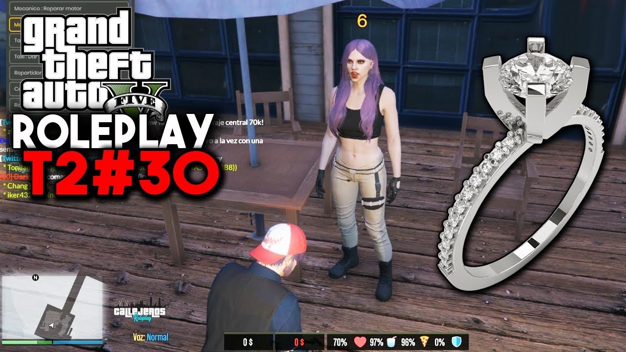 GTA V ROLEPLAY T2#30 PIDO MATRIMONIO A MI NOVIA!! QUIERE CASARSE CONMIGO?