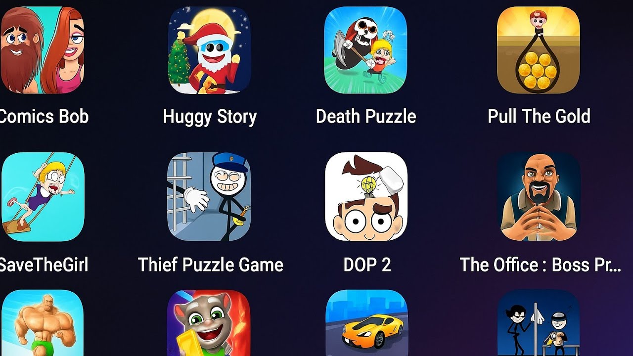 HelpMeTrickyPuzzle, Freaky Stan, Hill Climb 2, Minecraft, Tom Friends,  Kick The Buddy