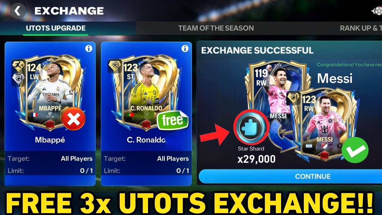 FREE 3x UTOTS EXCHANGE!! 😱 I CLAIMED 3 ULTIMATE TOTS FROM EXCHANGE UTOTS GUIDE FC MOBILE 26! 