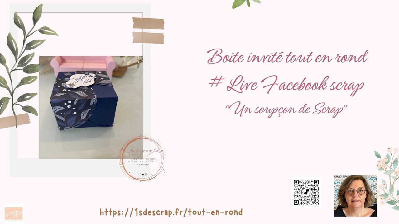 “Tout en rond” : une boîte raffinée aux détails velours et cercles parfaits by Un Soupçon de Scrap