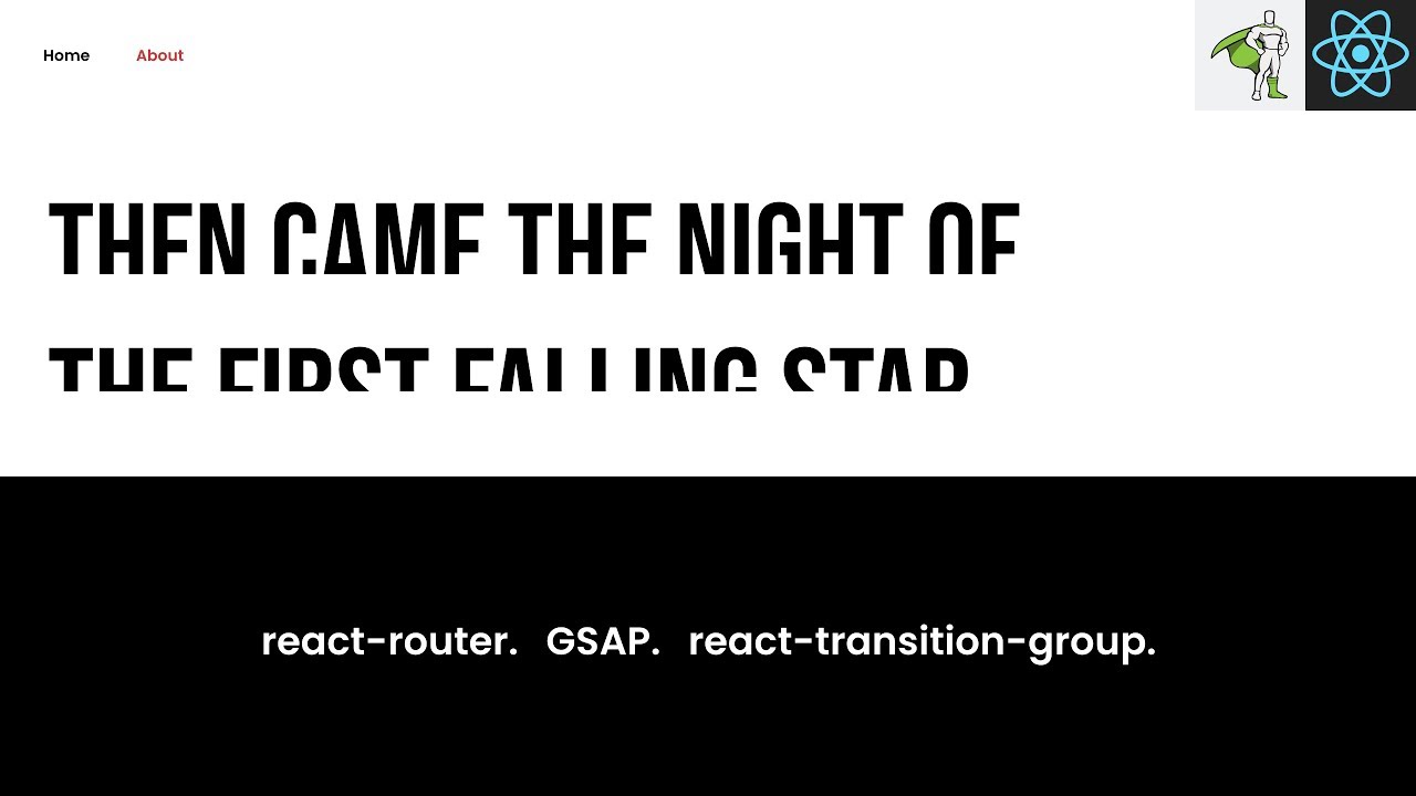 How To Code Page Transitions in React.js with Greensock (GSAP) using React Router