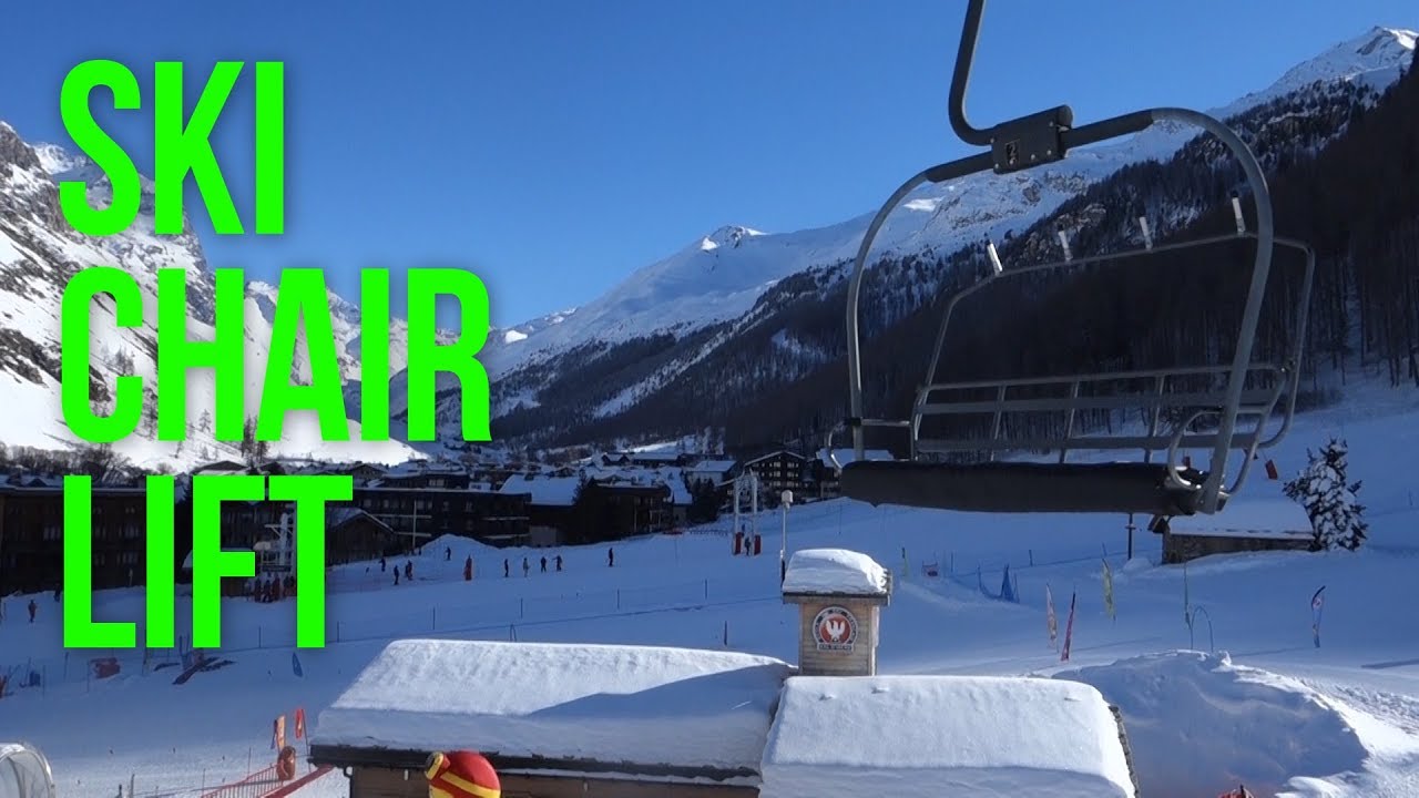Relaxing Ski Chair Lift In The Beautiful French Alps  ( ASMR )