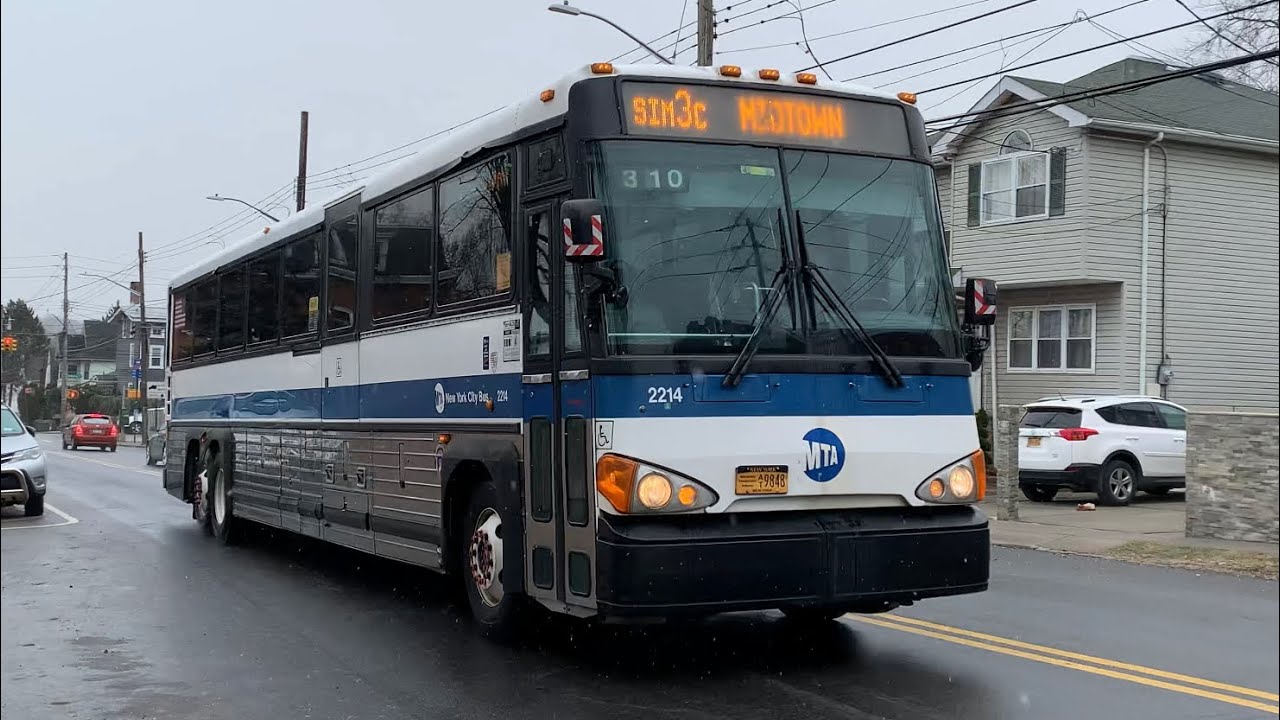 Midtown Bound 2008 MCI D4500CT 2214 SIM3C Express Bus At Castleton Av & Park Av