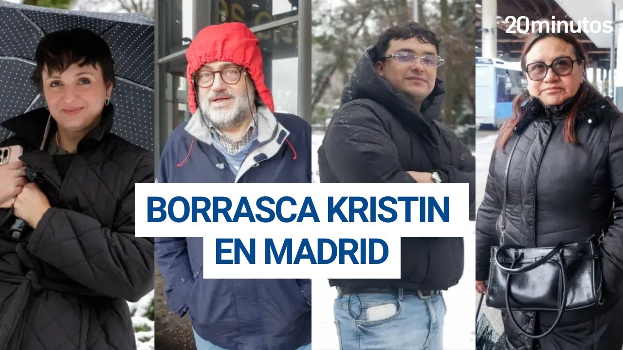 BORRASCA KRISTIN: Madrid reacciona a la llegada de la nieve