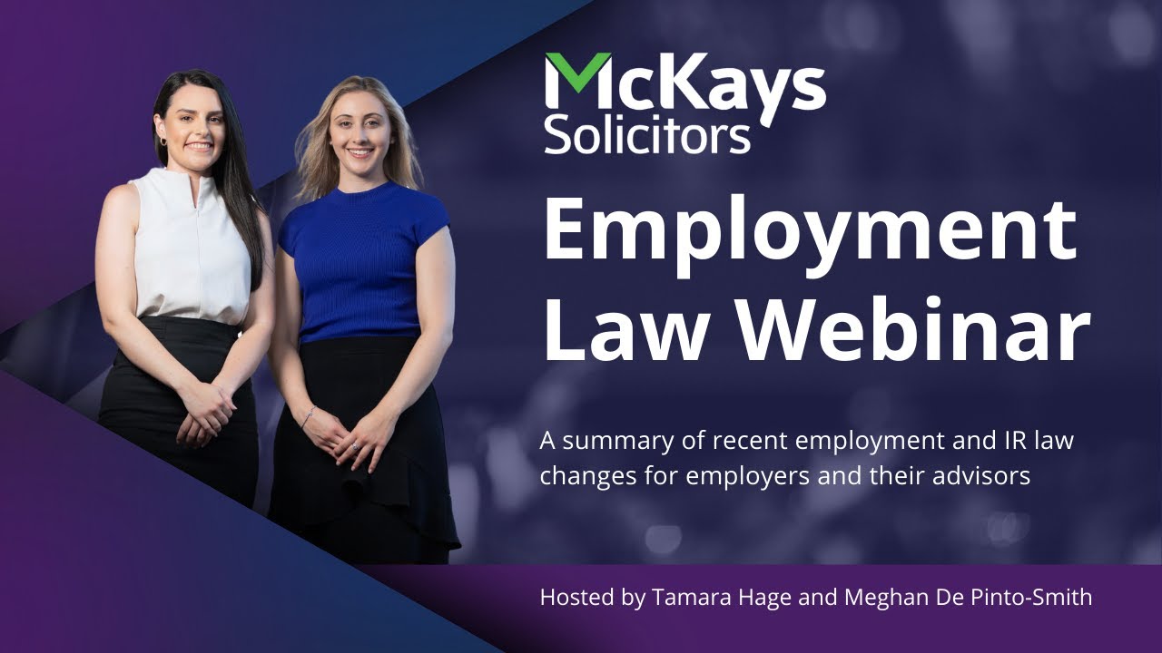 Employment and IR Law Changes Webinar |  Hosted 11 October 2023