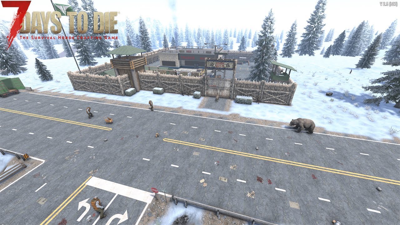 7 days to die 2.5 est #23 - Desafios en la nieve, el bioma nos da una buena bienvenida