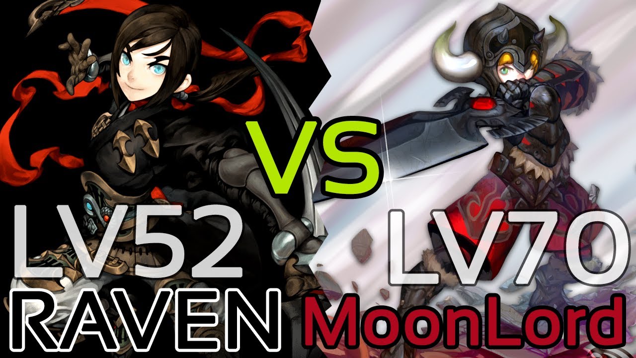 Dragon Nest: Raven vs Moonlord w/ Level 70 Gameplay! (3rd Class of Assassin and Warrior)
