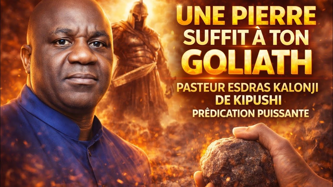 🔴 PASTEUR ESDRAS KALONJI DE KIPUSHI UNE PIERRE SUFFIT À TON GOLIATH - PRÉDICATION PUISSANTE