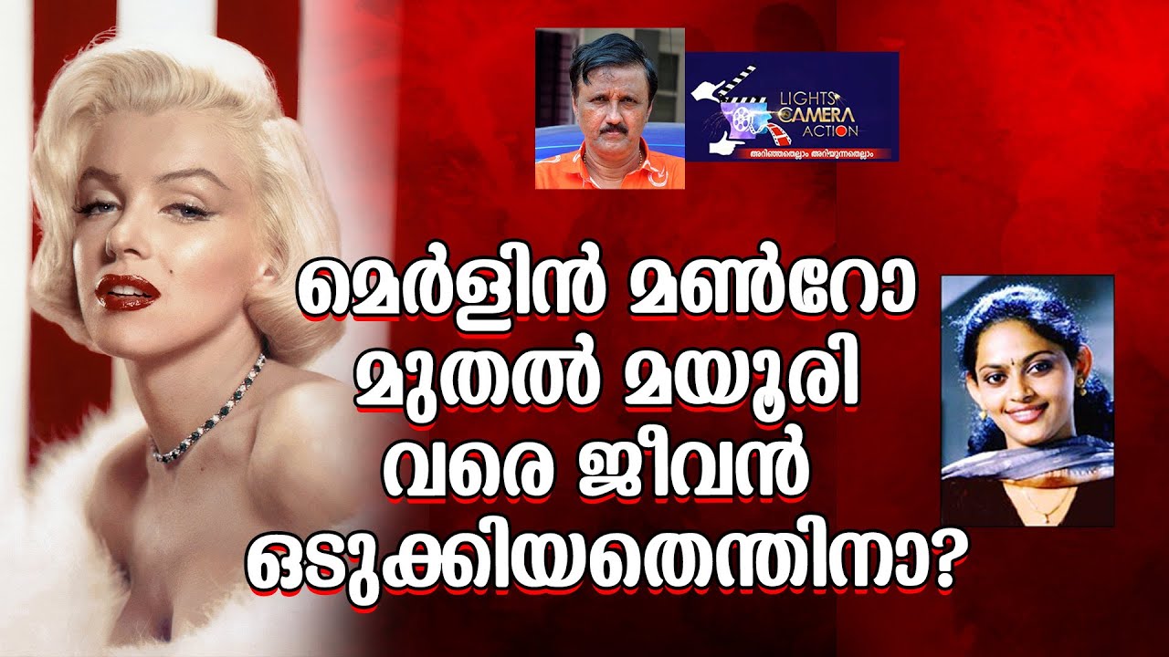 മെർളിൻ മൺറോ മുതൽ മയൂരി വരെ ജീവൻ ഒടുക്കിയതെന്തിനാ?Lights Camera Action - Santhivila Dinesh