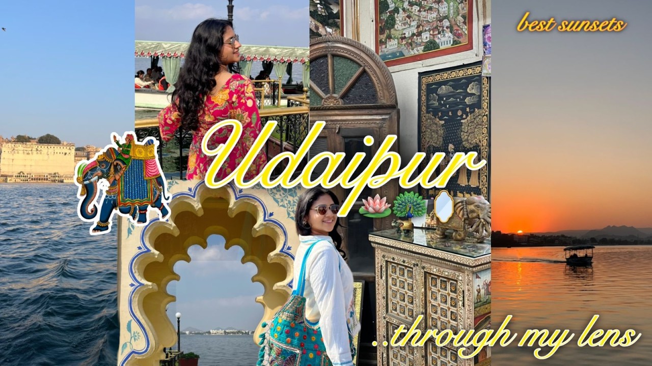 Udaipur, city of lakes 🦋🌻🌊 touristy places & lots of food 
