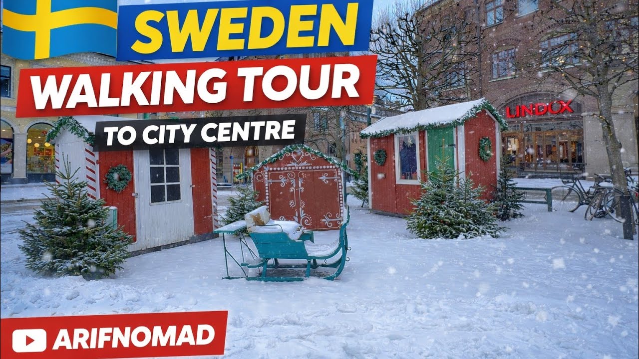 4K-WINTER in SWEDEN| Snowy Winter Walk 2026 @arifnomad #travel #arifnomad #snow #sweden #wanderlust 