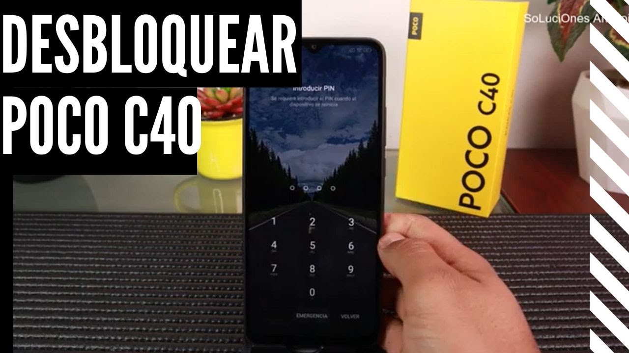 😱 Poco C40 | Como DESBLOQUEAR, Quitar PIN Patron Contrase&ntilde;a