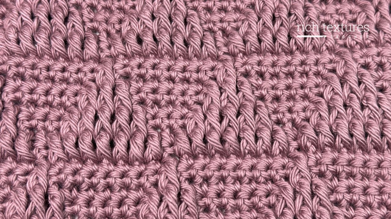 Embossed Triangle Stitch | How to Crochet