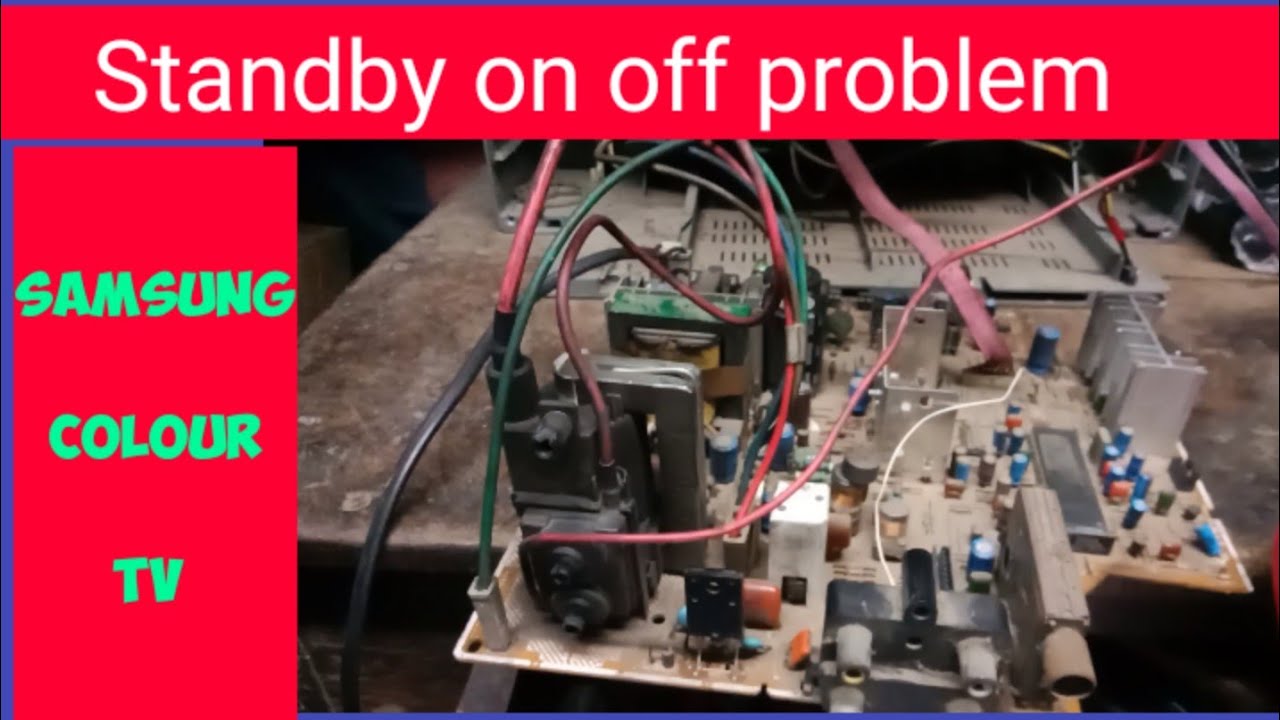 Samsung CRT Tv EHT on off problem. Samsung Normal 15 inchi colour tv repair.