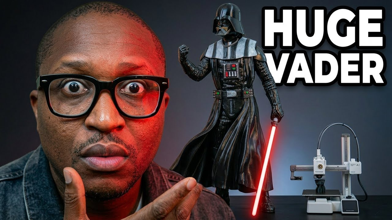 I Pushed the Bambu Lab A1 mini to Its Limits with This Darth Vader Build