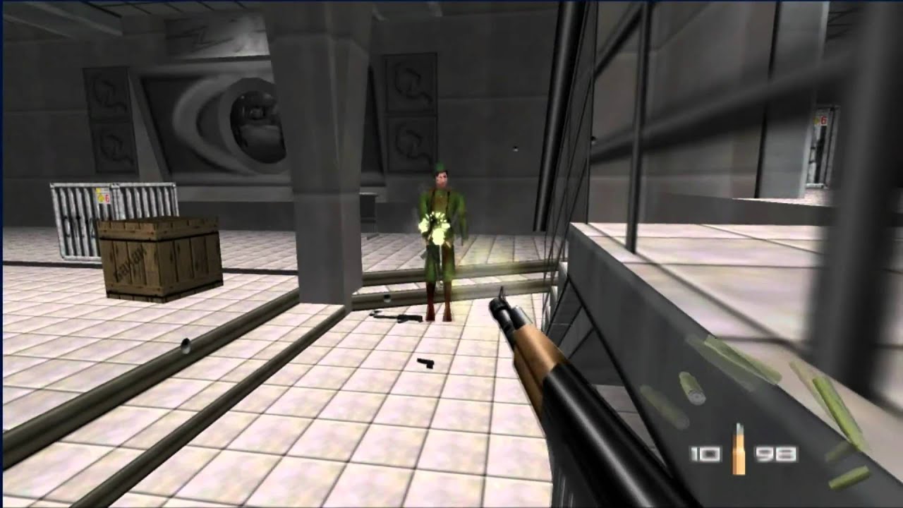 [Walkthrough HD] GoldenEye 64 | 00 Agent: Mission 5 - Bunker 1