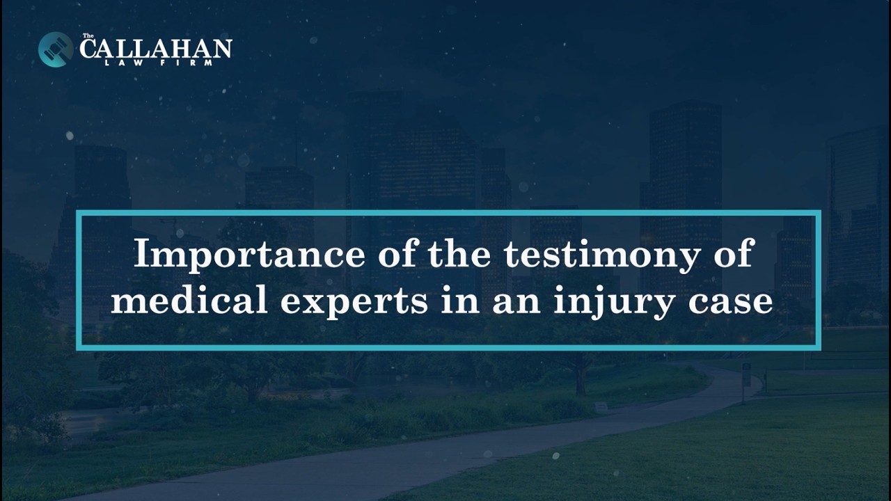 The Importance of Medical Expert Testimony in Injury Cases