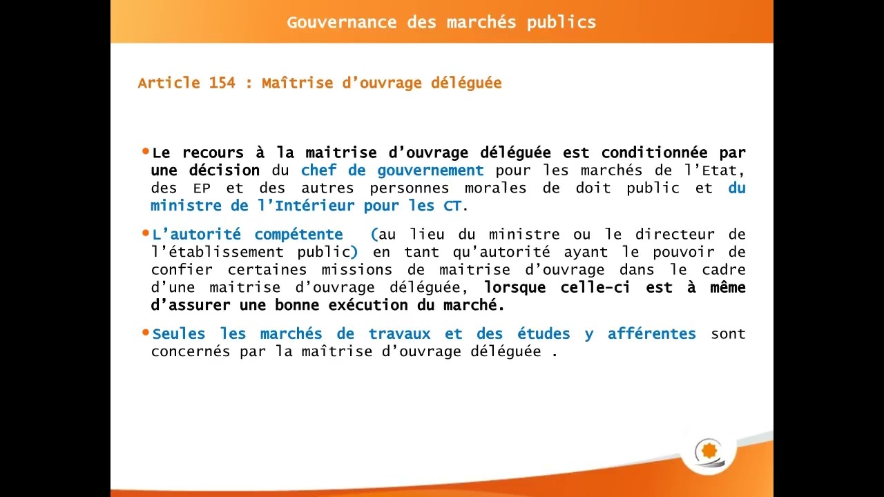 module6 gouvernance globale des marchés publics