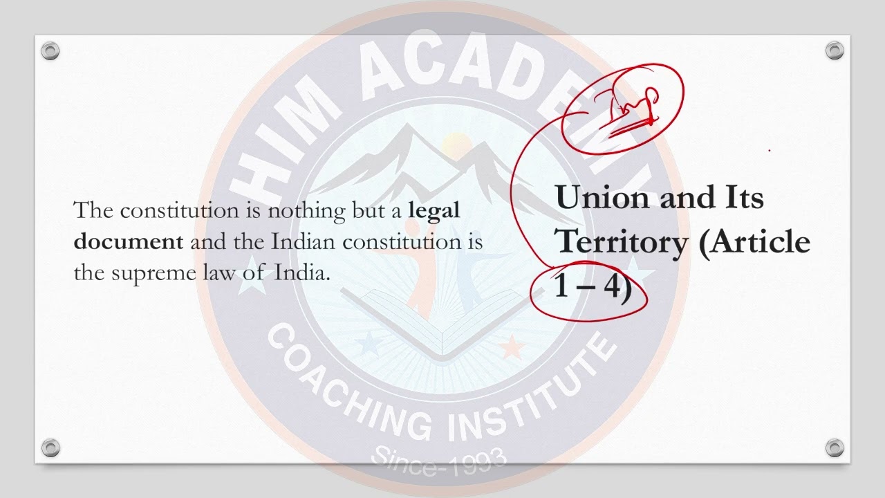 FEATURES OF THE CONSTITUITION