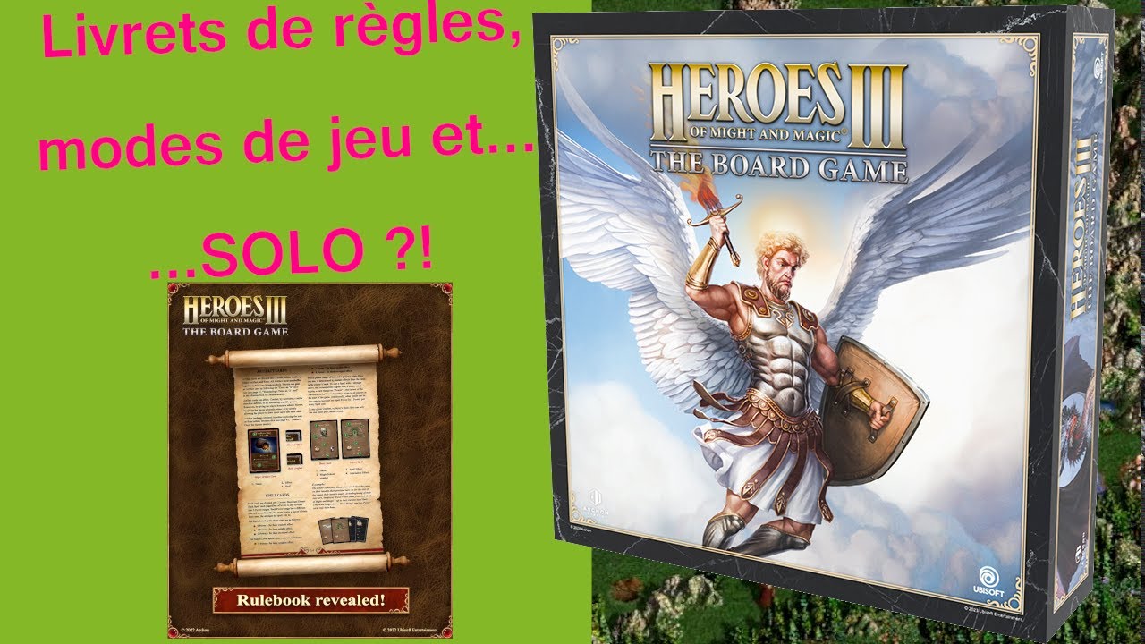 Heroes of Might and Magic 3 : The Board Game. Et le SOLO ?! [Revue des modes + blabla sur le Solo.]