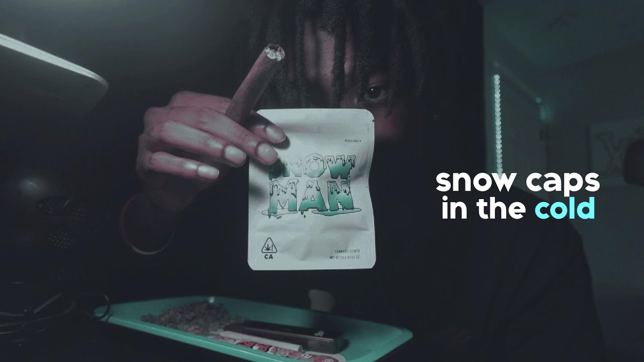smoking snow caps in the cold..