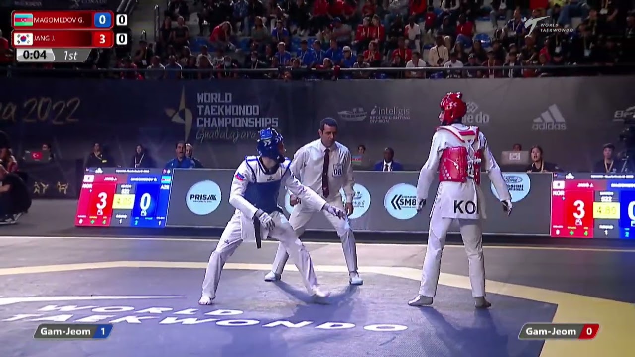 522 M-58kg QF MAGOMEDOV Gashim AZE 🔵 vs 🔴 JANG Jun KOR I Guadalajara 2022 WT Championships