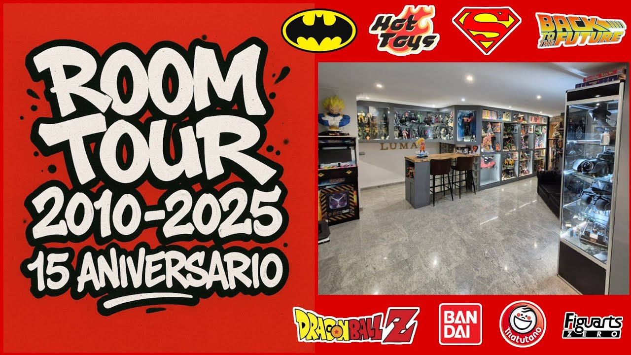 ESPECIAL ROOM TOUR 15 ANIVERSARIO 2010 / 2025 COLECCION DRAGON BALL HOT TOYS CINE NOSTALGIA AÑOS 80