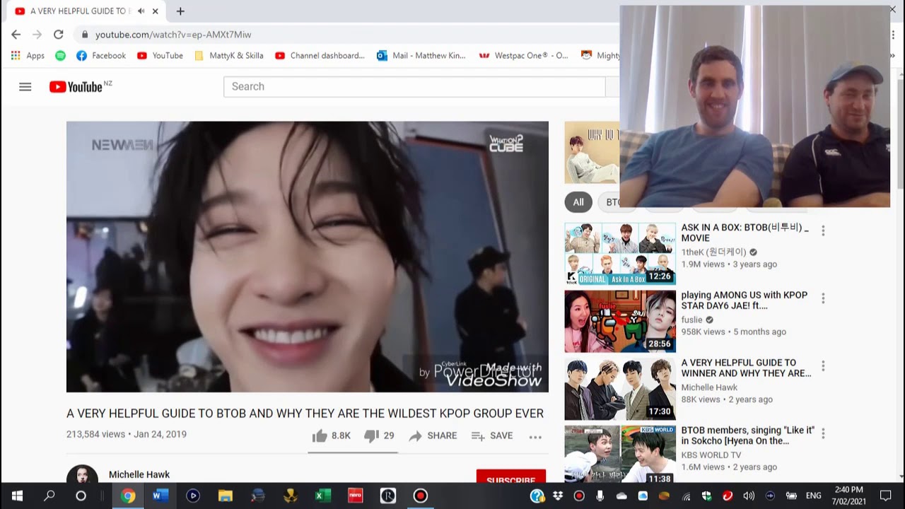 Kiwi's React to a BTOB Guide
