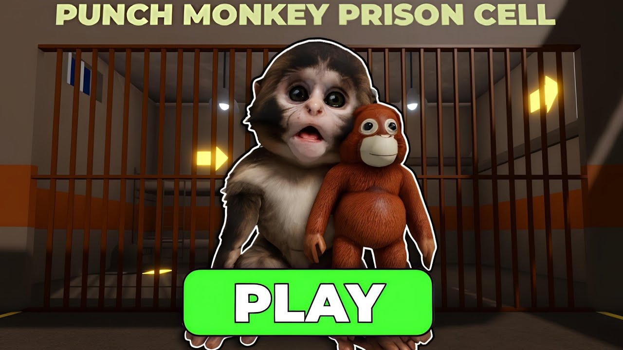 PUNCH MONKEY PRISON RUN! (Obby) #roblox #scaryobby 