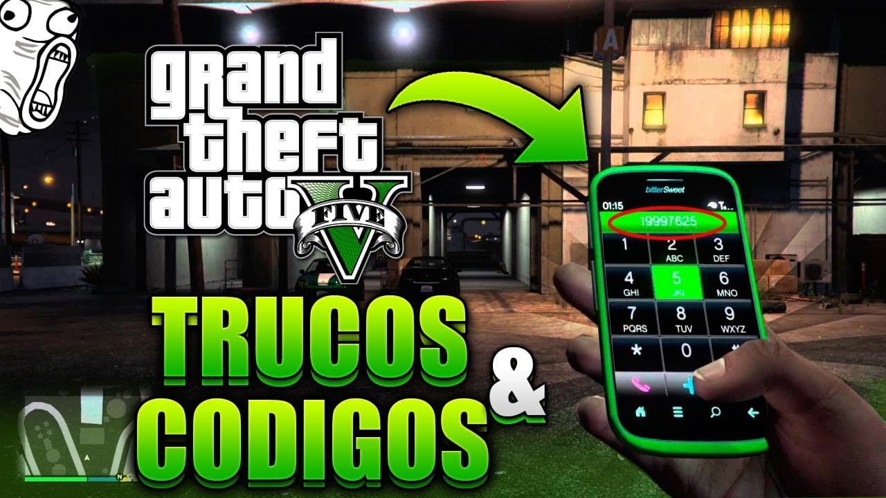 GTA 5 TODOS LOS MEJORES TRUCOS CON EL MOVIL | CLAVES DE CELULAR/CLAVES GTA V  (autos faciles)