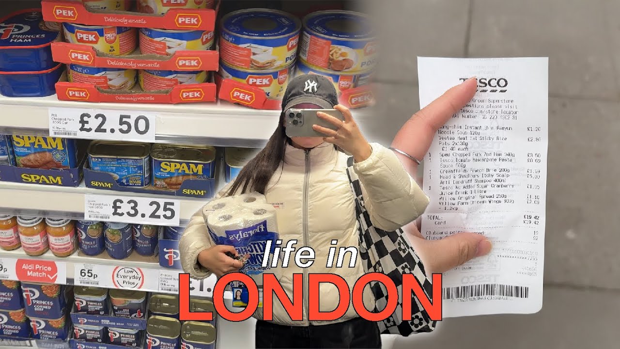 🇬🇧 런던 유학 | 70파운드로 일주일 살기 가능? |미친환율에서 살아남기