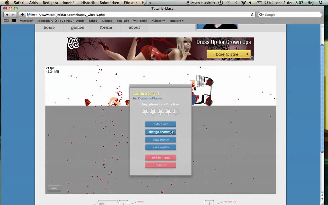 Total jerkface - happy wheels - 3 characters ^^