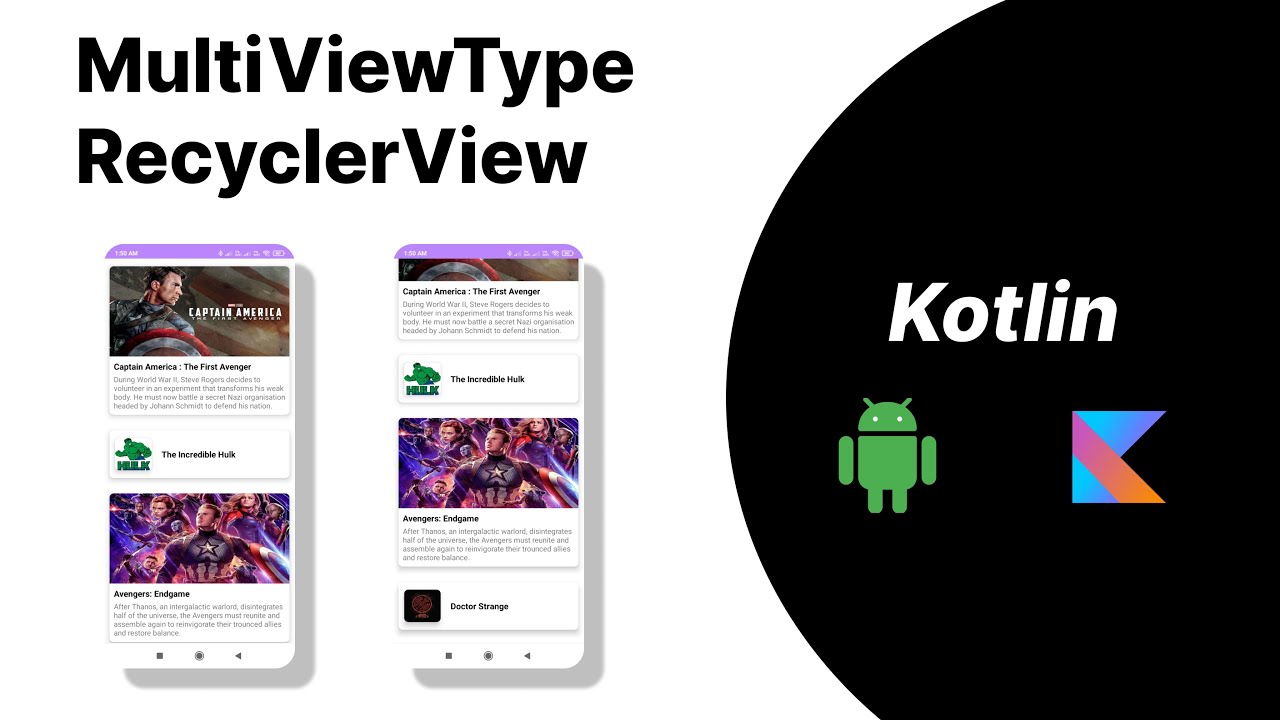 Multi ViewType RecyclerView || Учебное пособие по Android Studio 2023