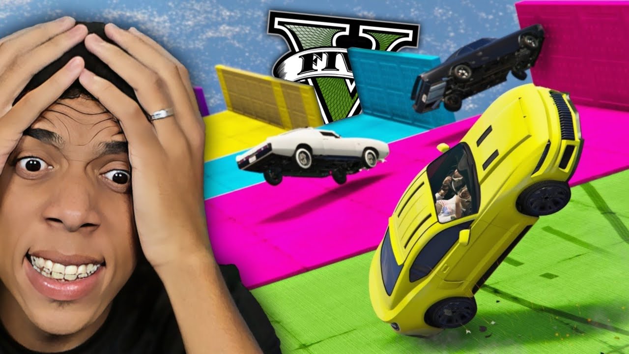 O GTA 5 TROLOU O RD NESSA MEGA RAMPA VAI e VOLTA que NÃO TEM FIM!