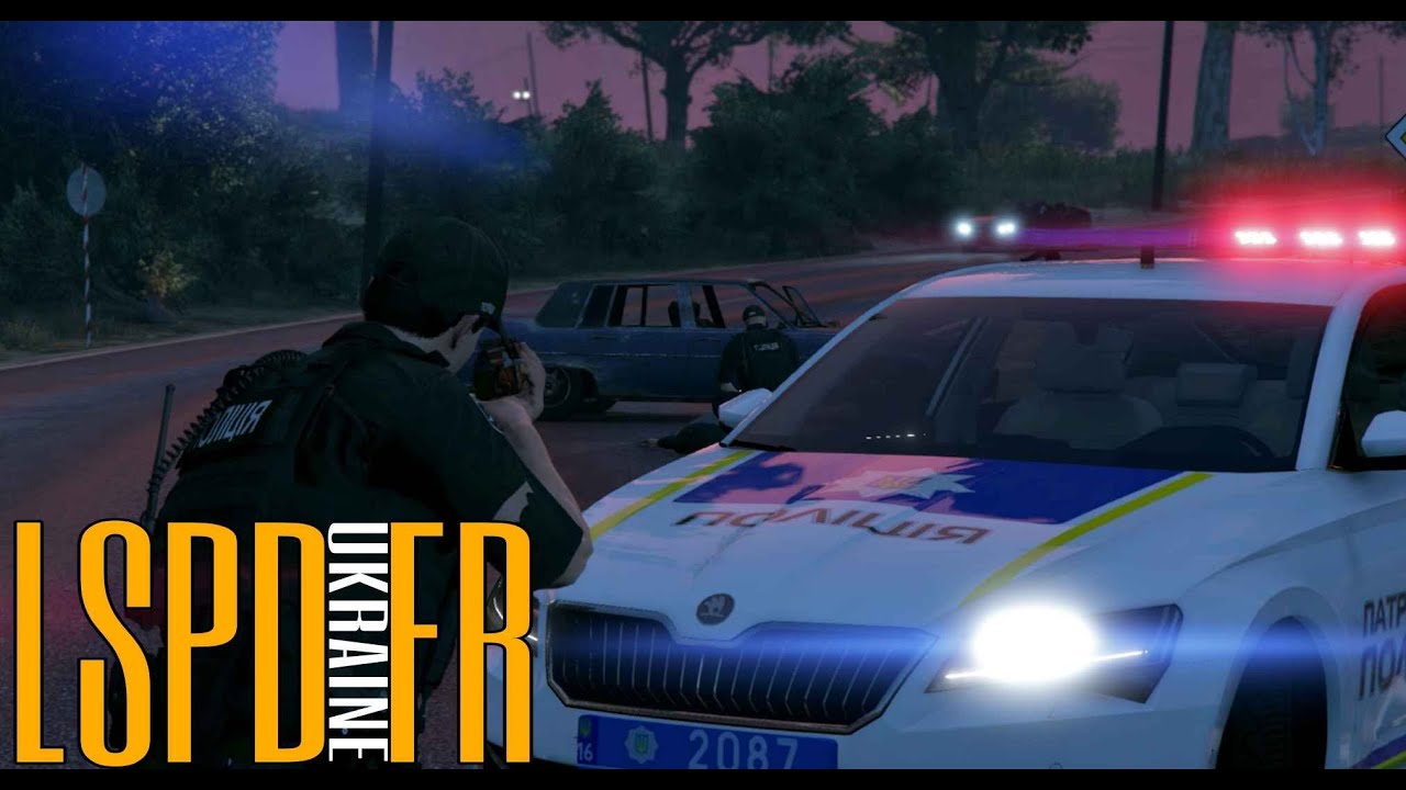 Посилений Український патруль #Нова Поліція GTA5 LSPDFR