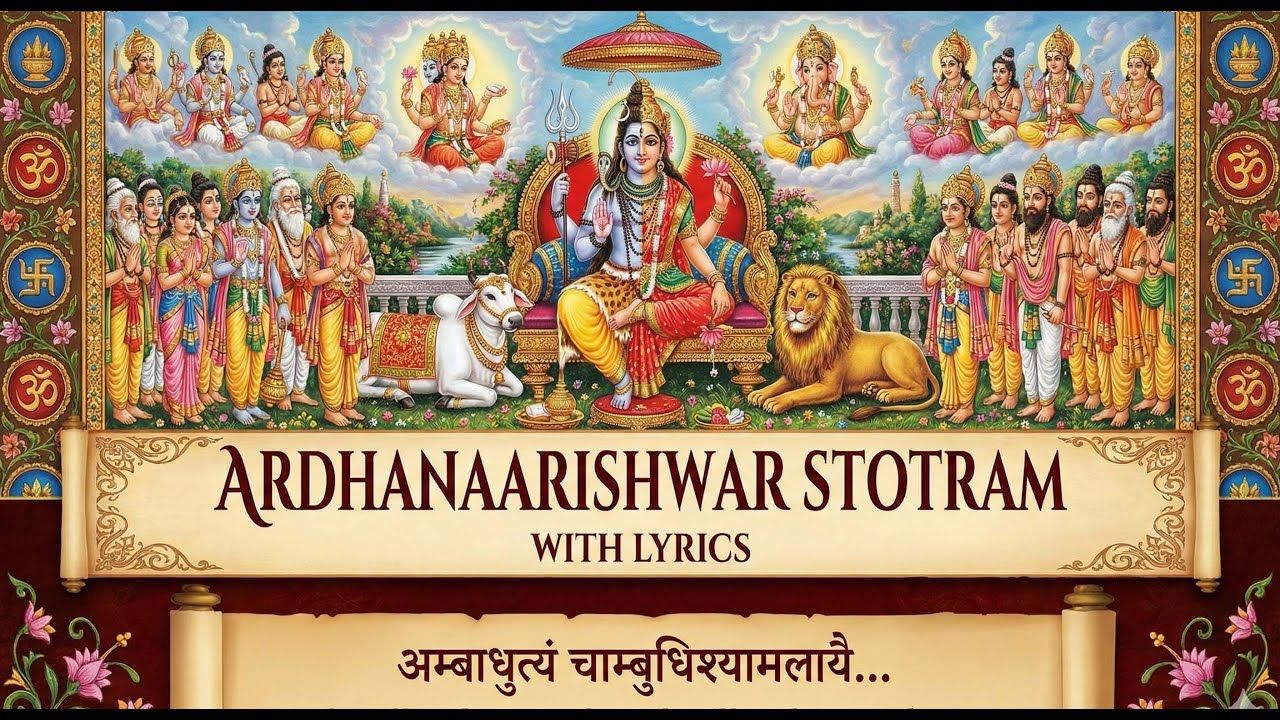 अर्धनारीश्वर स्तोत्रम् | Ardhanarishwara Stotram With Lyrics | Shiva Shloka | Maha Shivratri Special