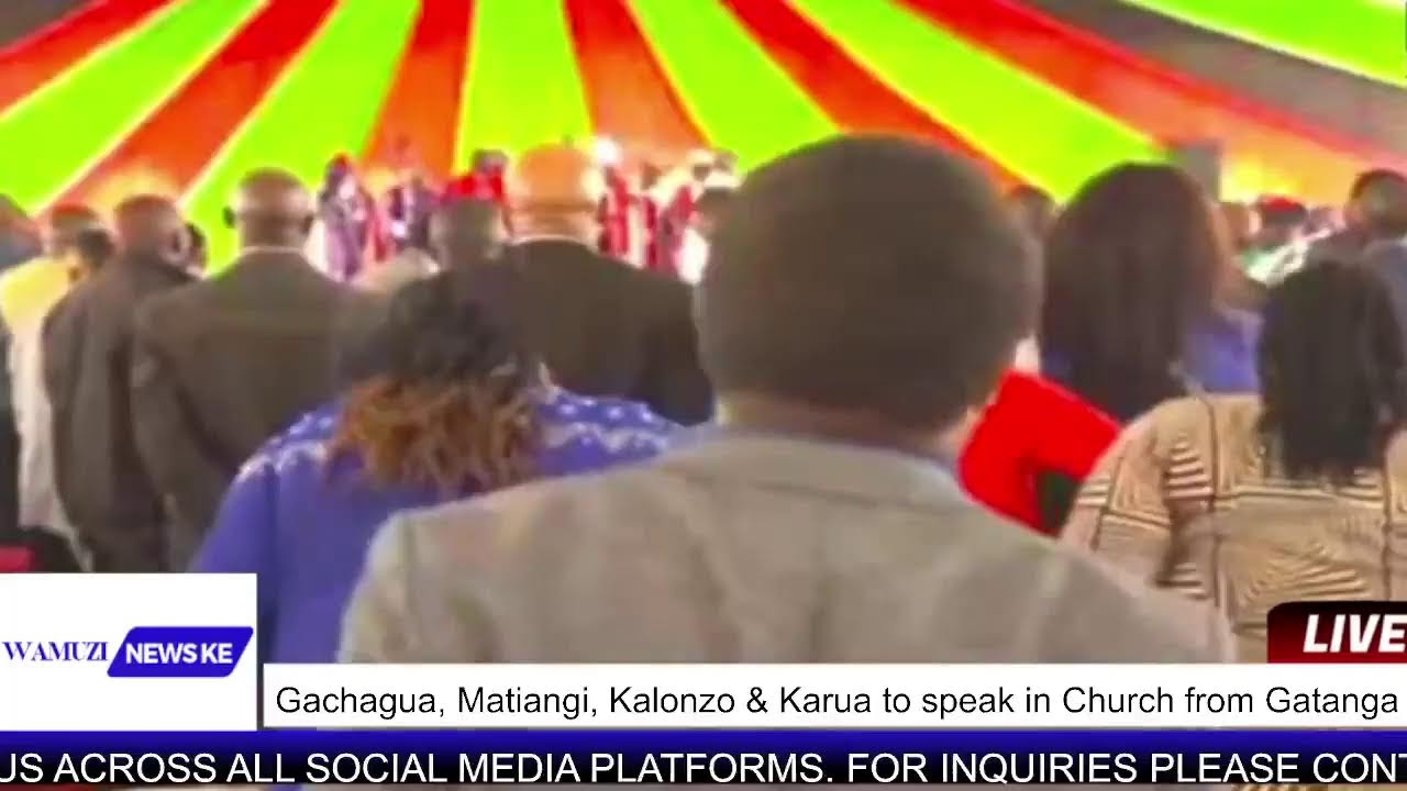 Rigathi Gachagua, Fred Matiang'i, Kalonzo Musyoka & Martha Karua Speak at Church Event in Gatanga