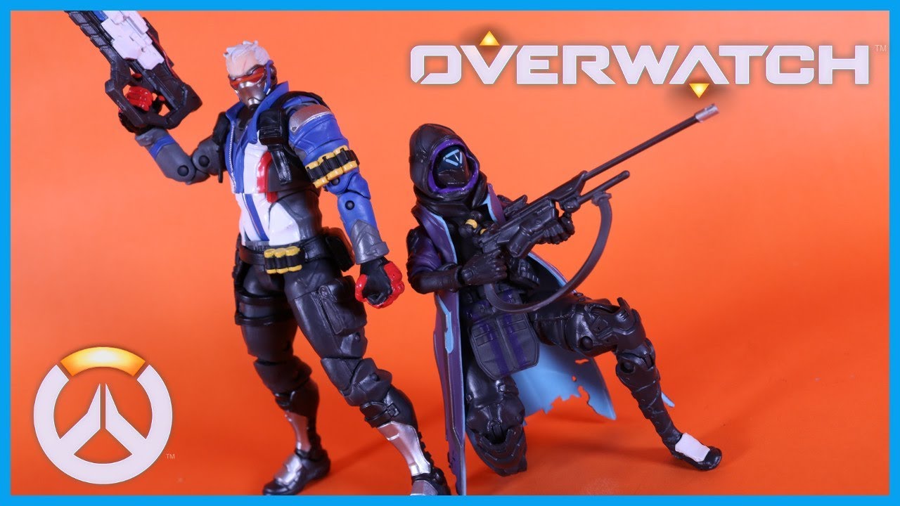 Hasbro Overwatch Ultimates ANA (SHRIKE SKIN) AND SOLDIER 76 2 PACK Action Figure Toy Review