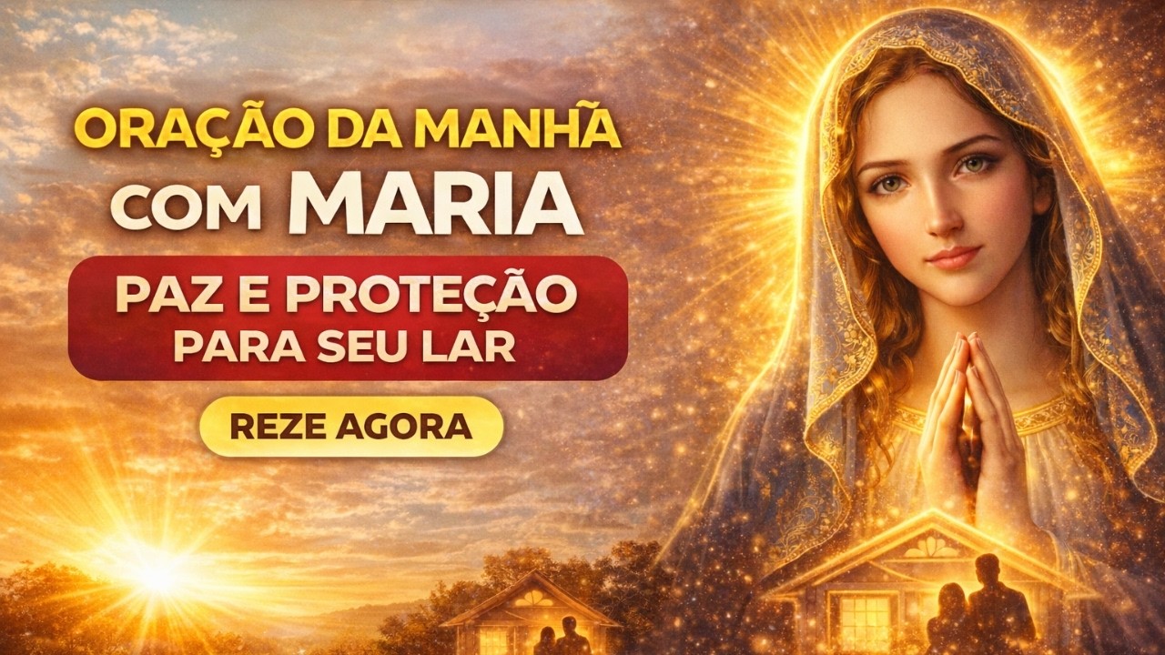 Oração da Manhã COM MARIA: Paz e Proteção para SEU LAR!