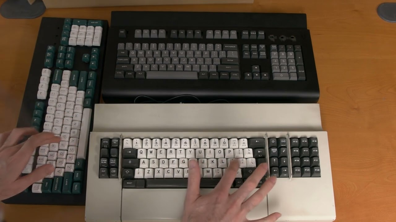 Brand New Beam Spring Keyboard Project - typing test original vs. new