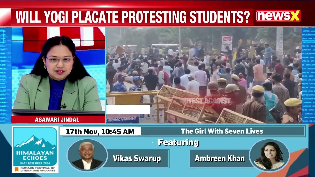 UPPSC Students Protest | Students Break Police Barricades In Prayagraj As Protests Enter Day 4