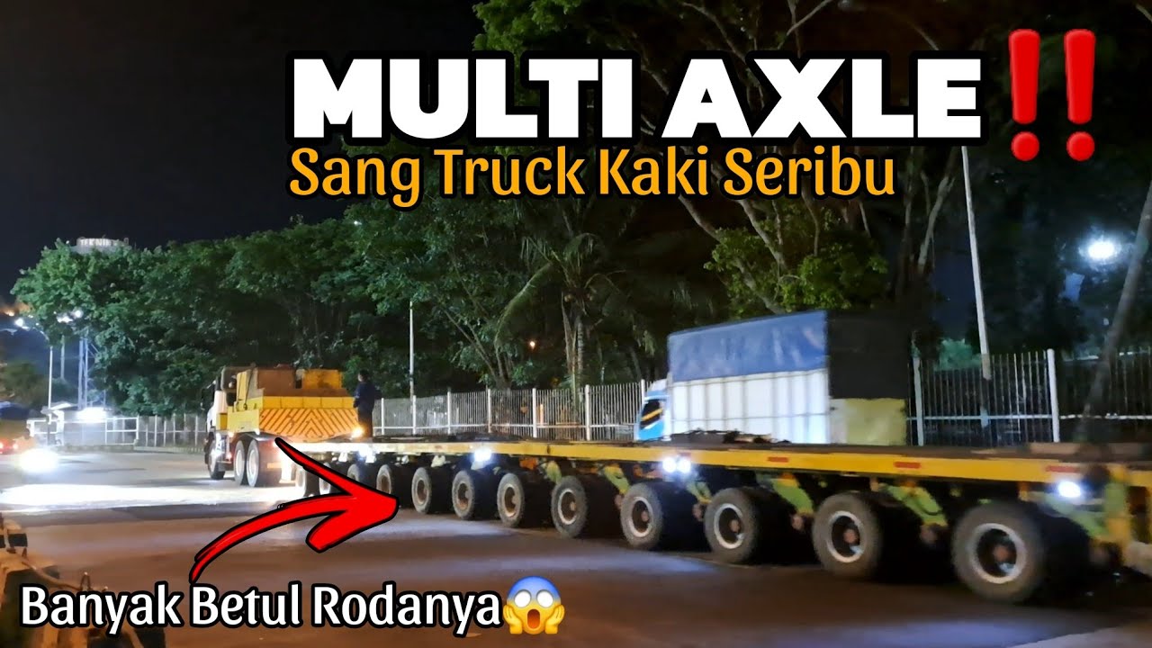 TRUCK MULTI AXLE COY‼️ Pulang sehabis angkut kereta⁉️ Rombongan DAMRI penuhi Kapal Wira Berlian