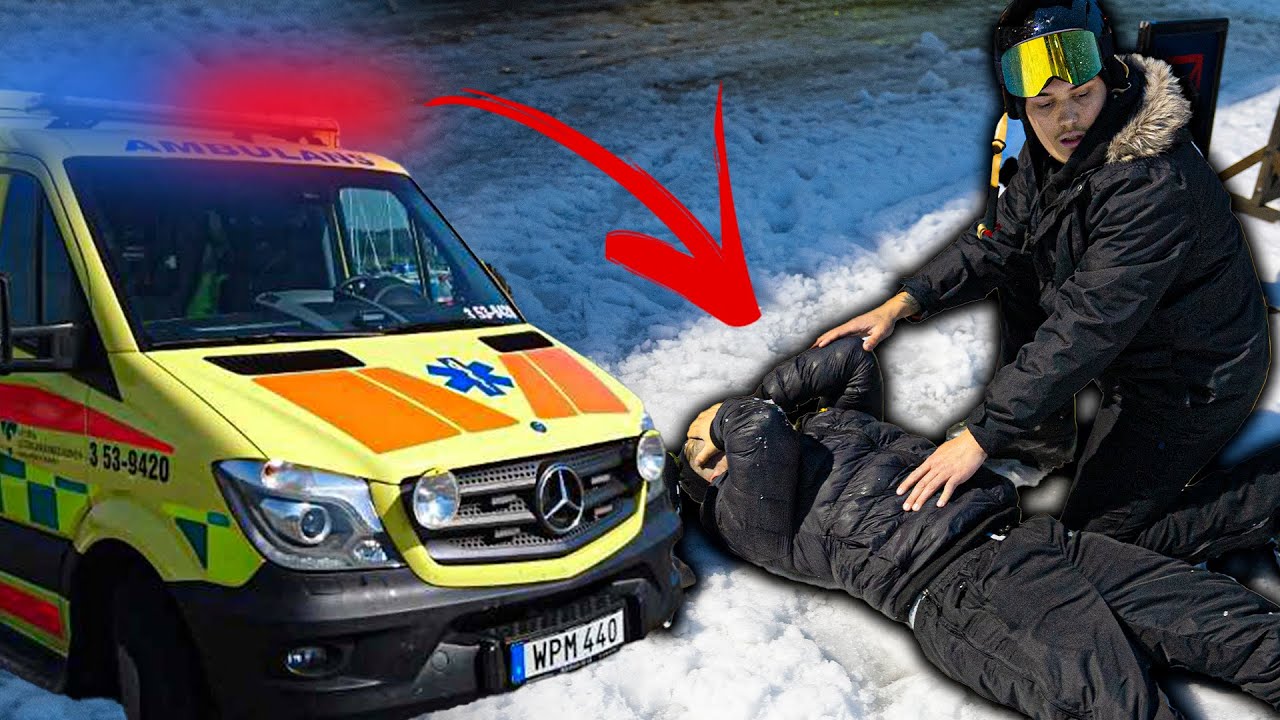 PRAKTIKANTEN SKADAR SIG PÅ SKIDOR!