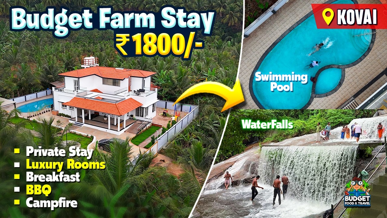 கோவைல Luxury Feelஓட ஒரு Budget Farm House Stay | PRIVATE FARM HOUSE STAY IN COIMBATORE | JUNGLE STAY